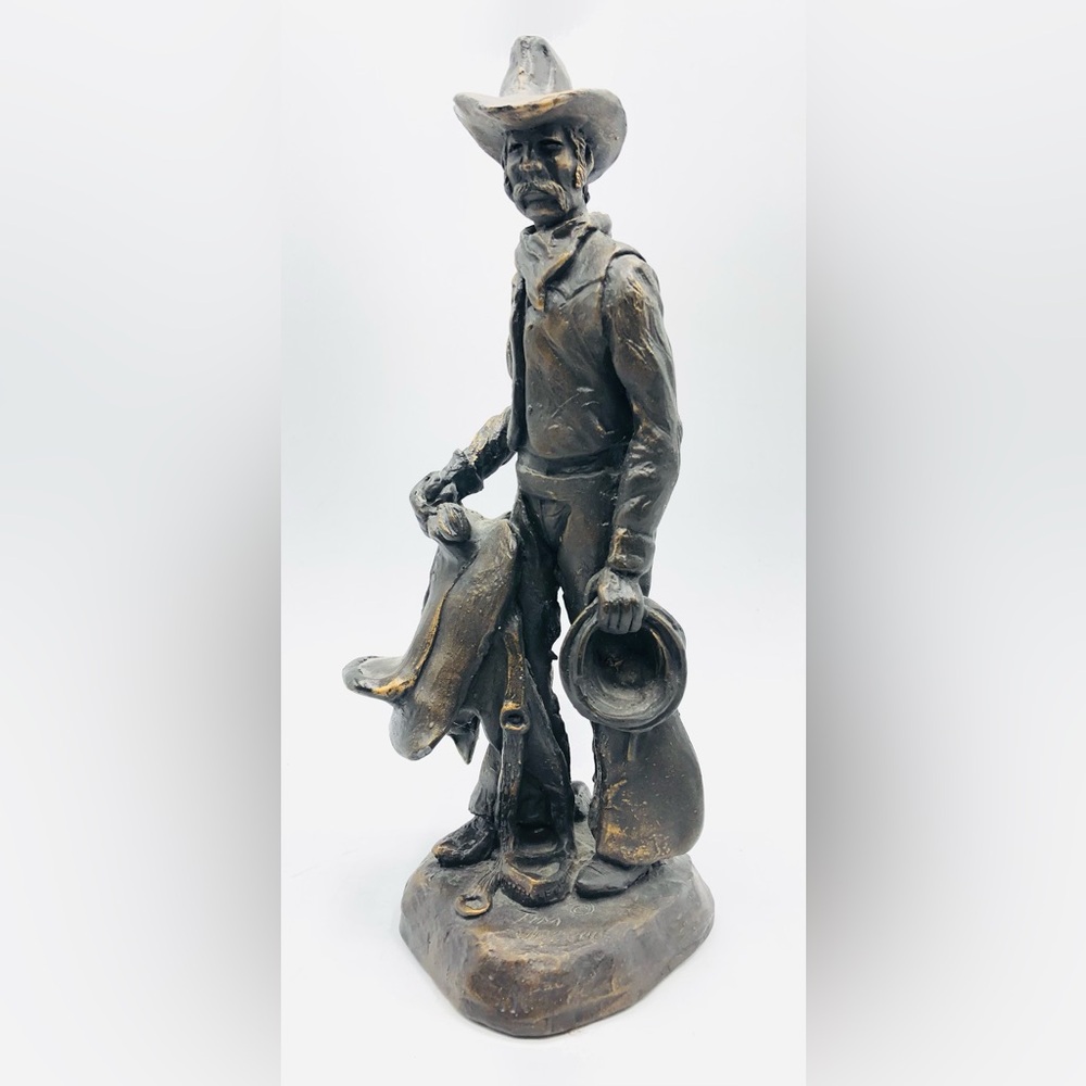 Vintage Tim Jackson Sculpture Cowboy Figure Western Figurine Collectible Decor - Picture 8 of 16